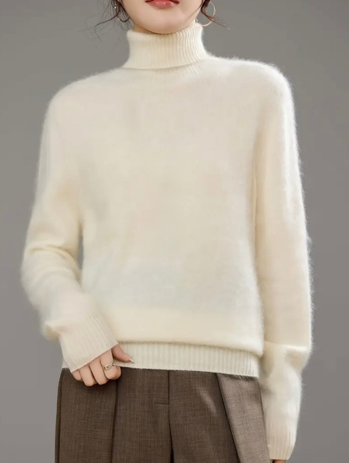 Cashmere Blend Turtleneck