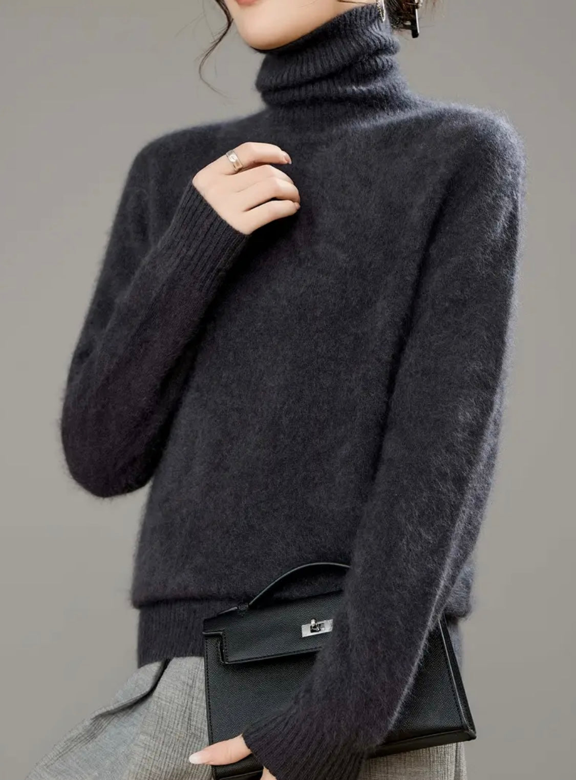 Cashmere Blend Turtleneck