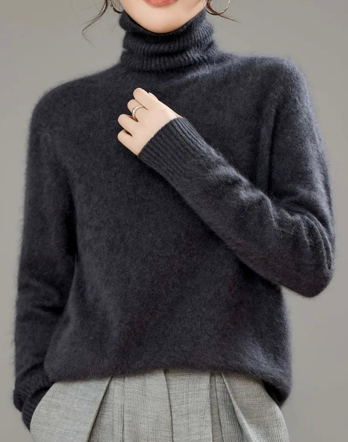 Cashmere Blend Turtleneck