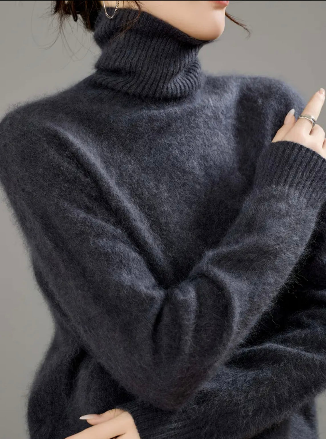 Cashmere Blend Turtleneck