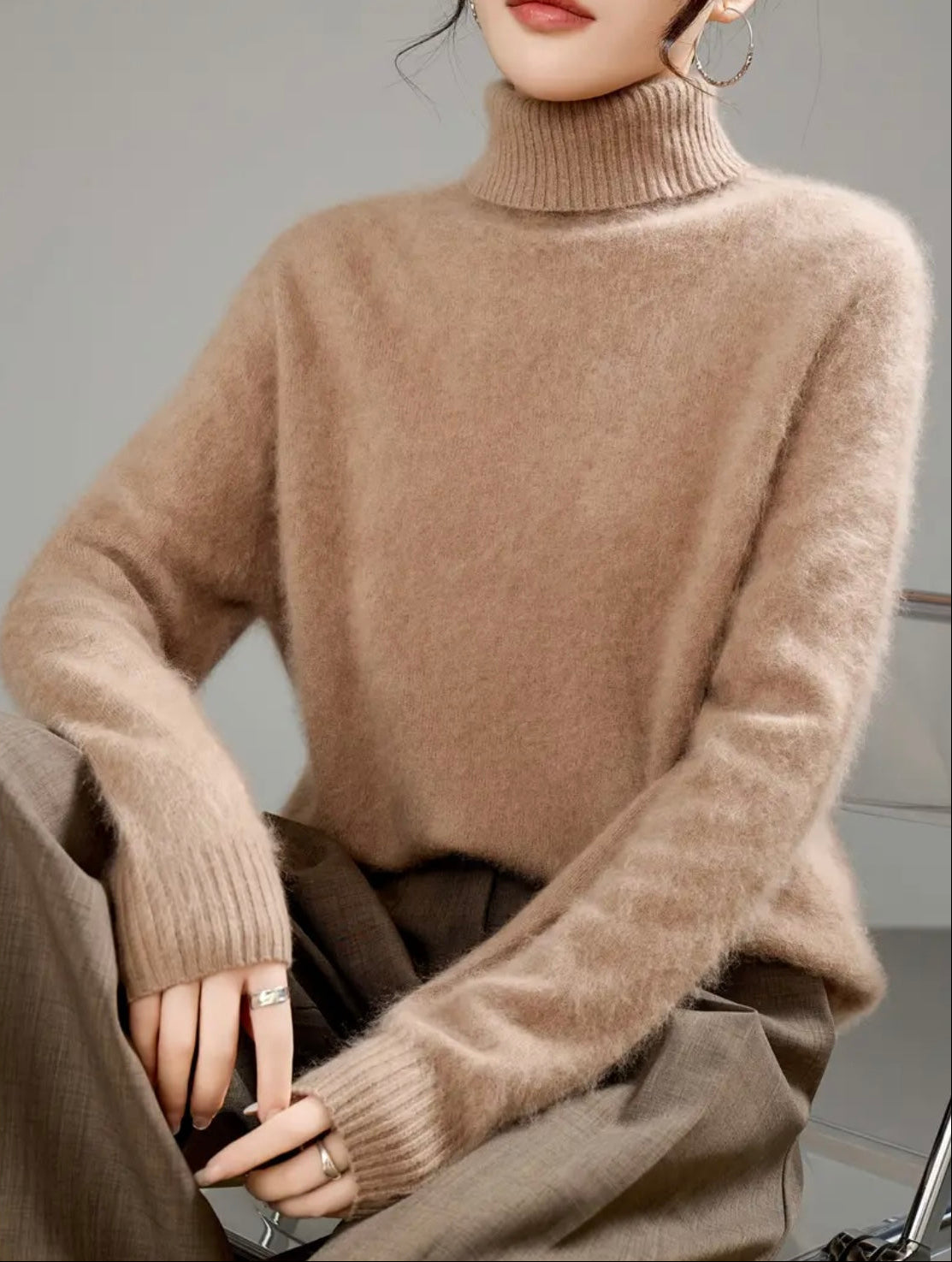 Cashmere Blend Turtleneck