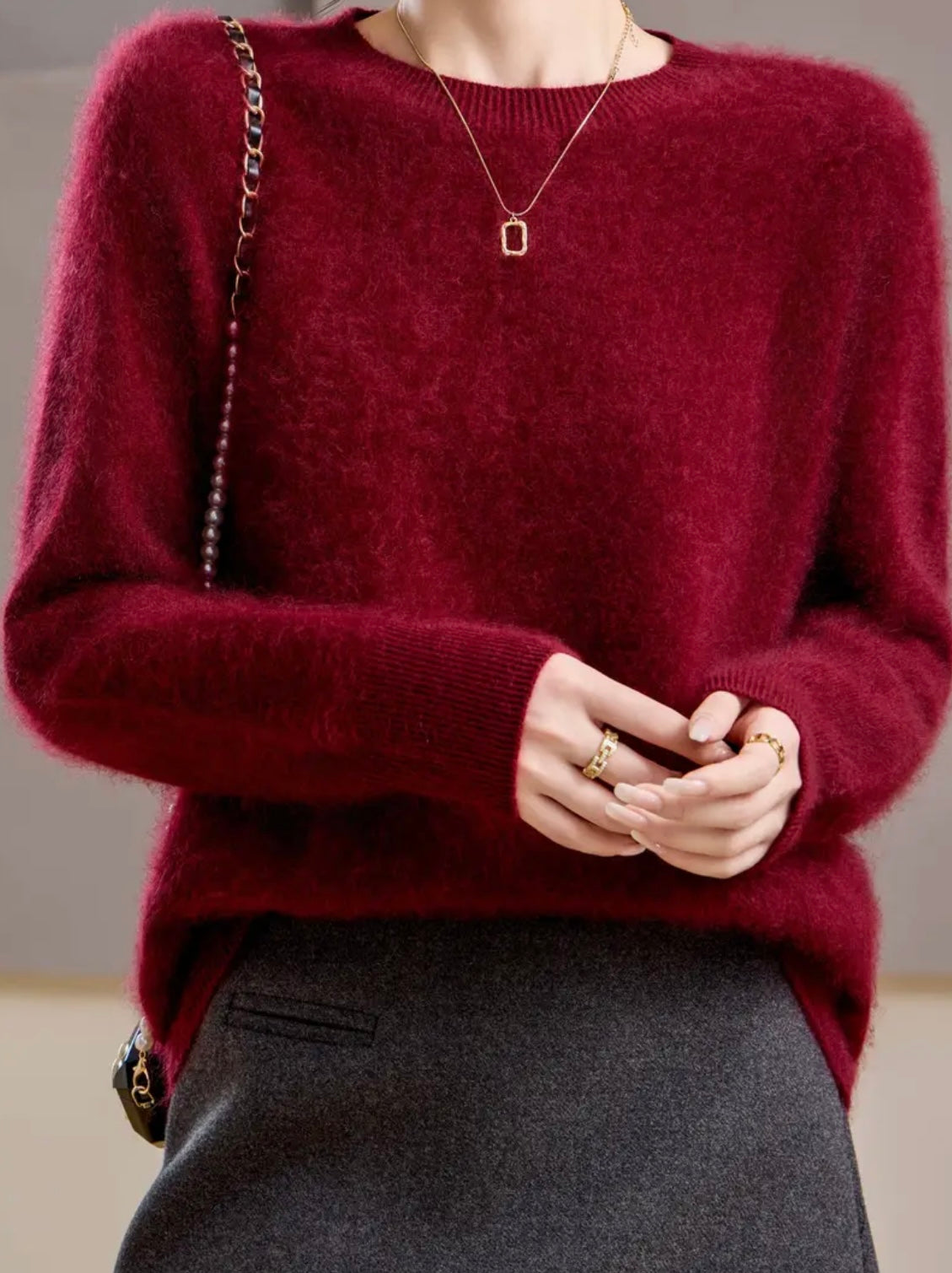 Cashmere Blend Crew-neck