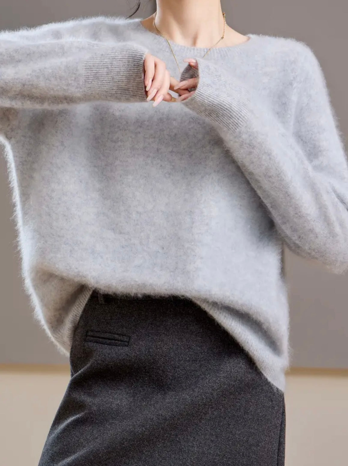 Cashmere Blend Crew-neck