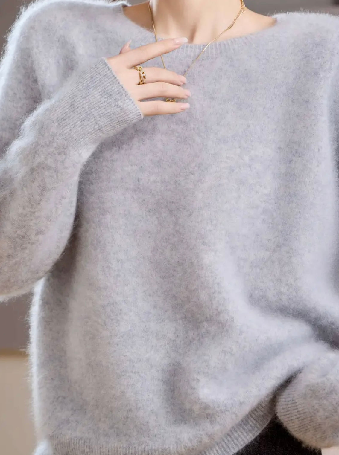 Cashmere Blend Crew-neck