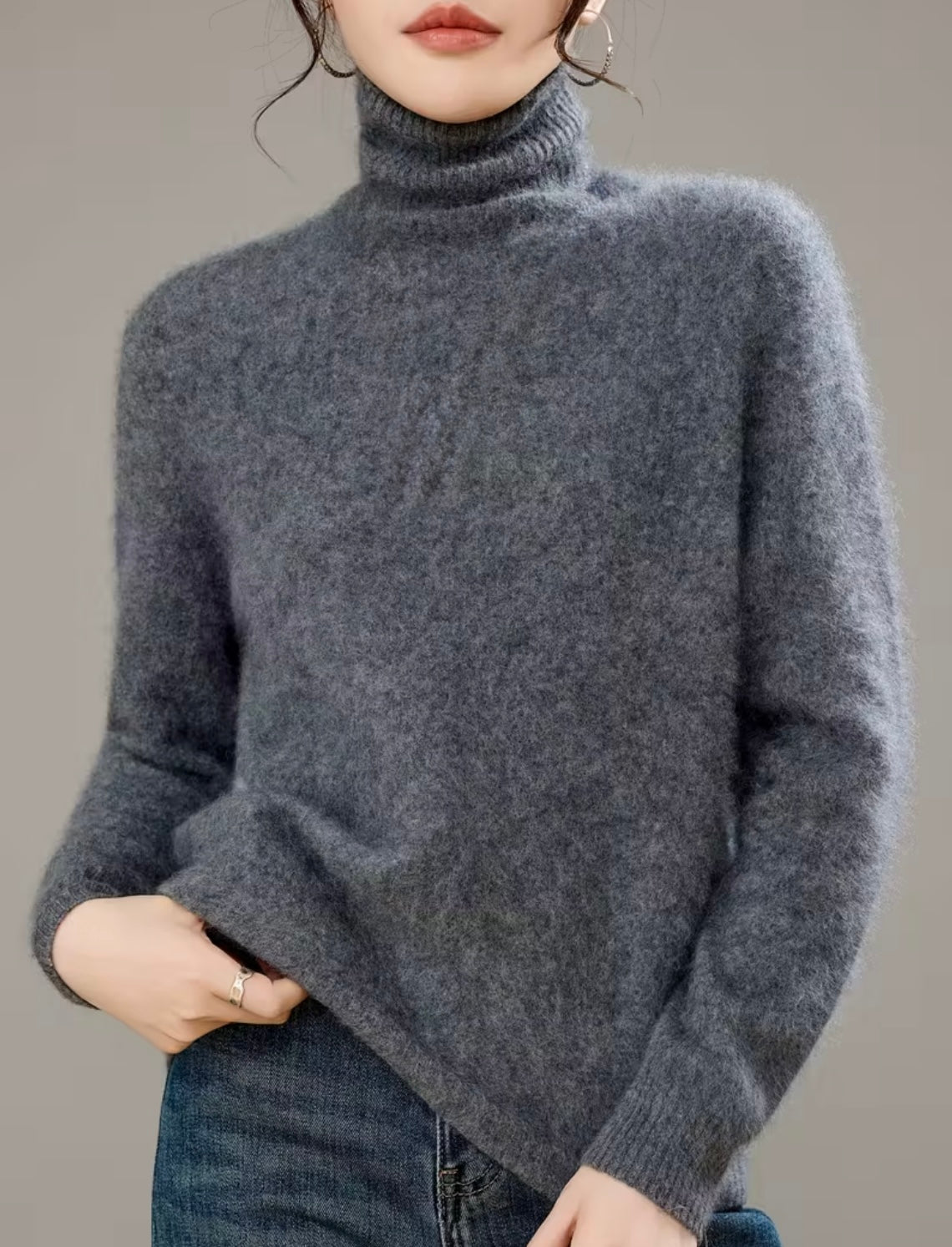Cashmere Blend Turtleneck