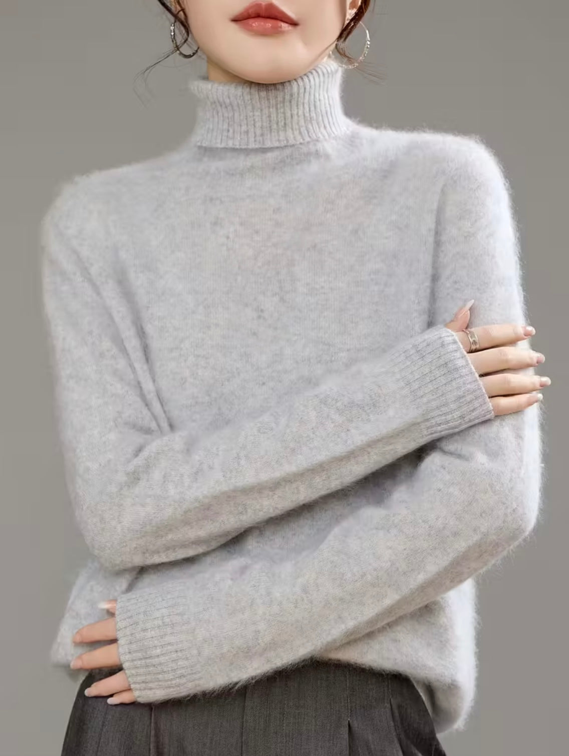 Cashmere Blend Turtleneck