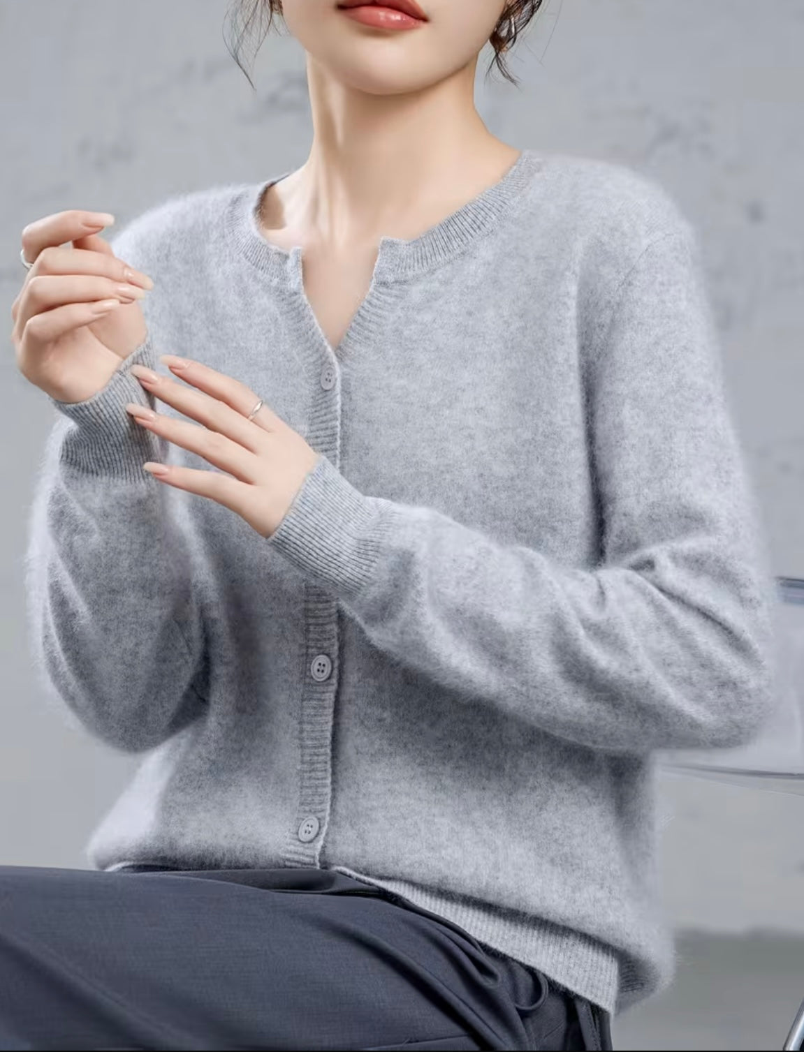 Cashmere Blend Cardigan