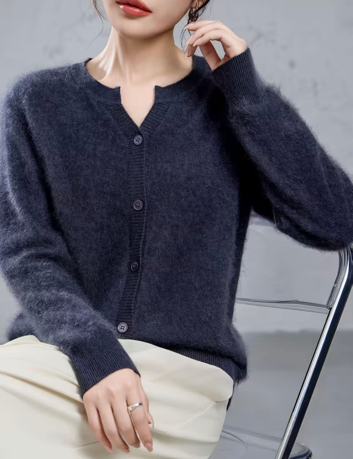 Cashmere Blend Cardigan