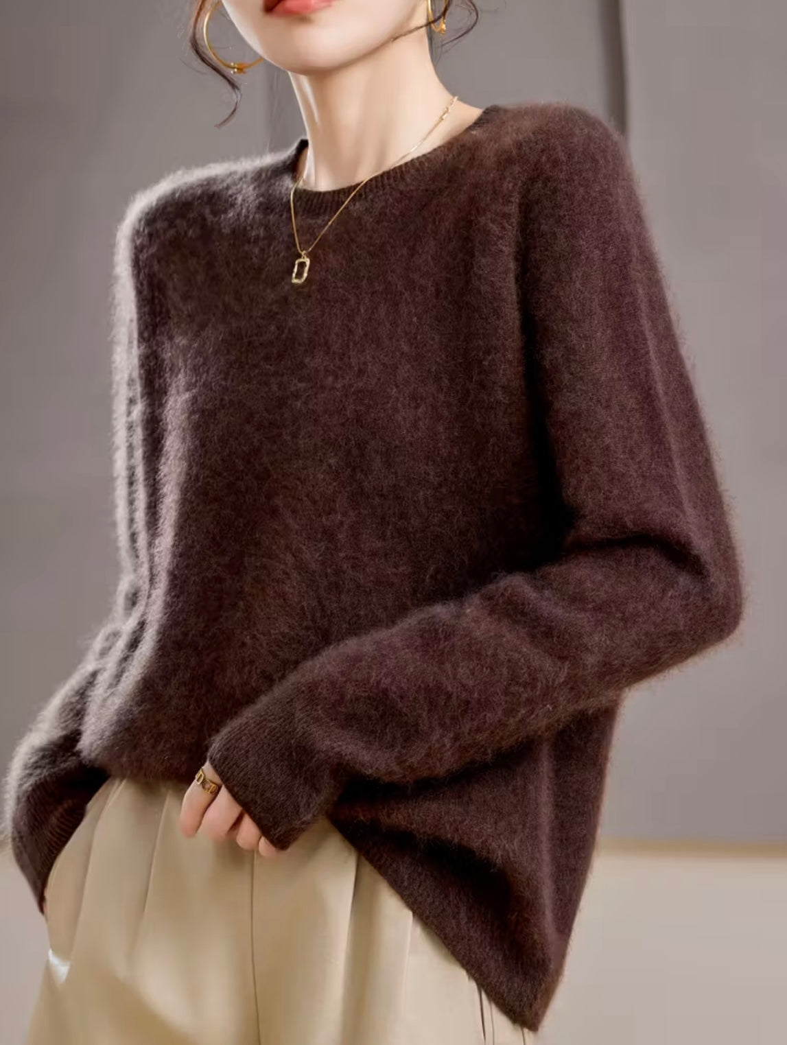 Cashmere Blend Crew-neck