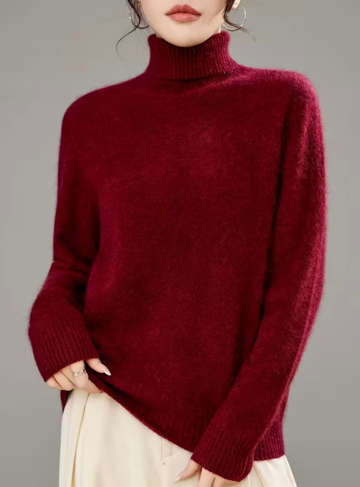 Cashmere Blend Turtleneck