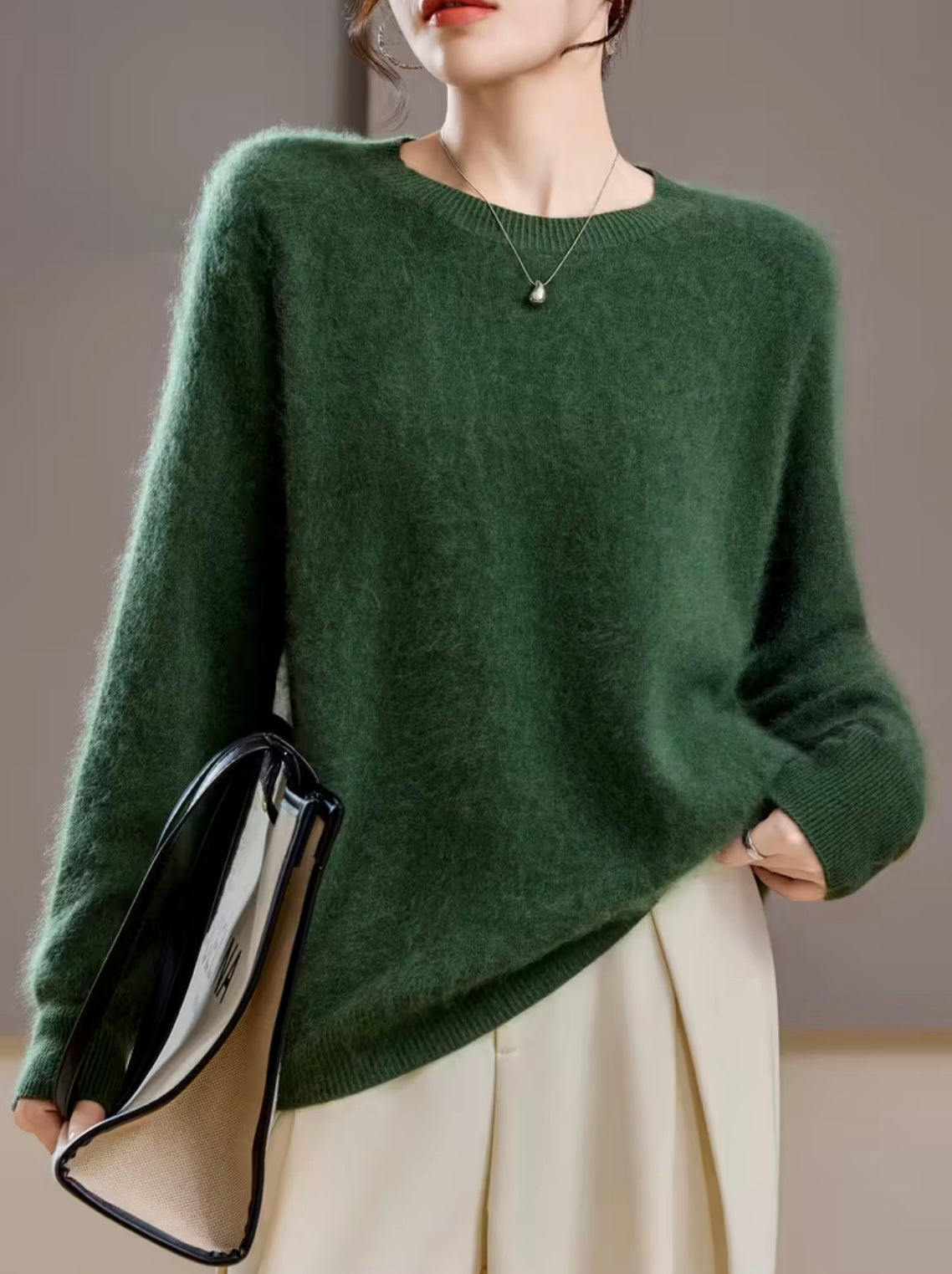 Cashmere Blend Crew-neck