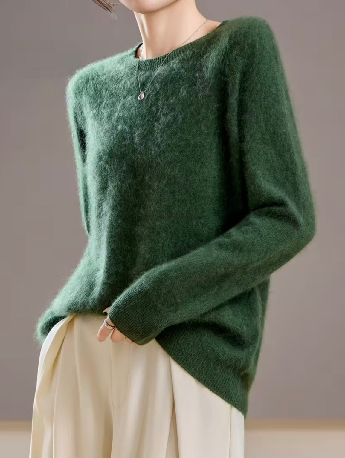 Cashmere Blend Crew-neck