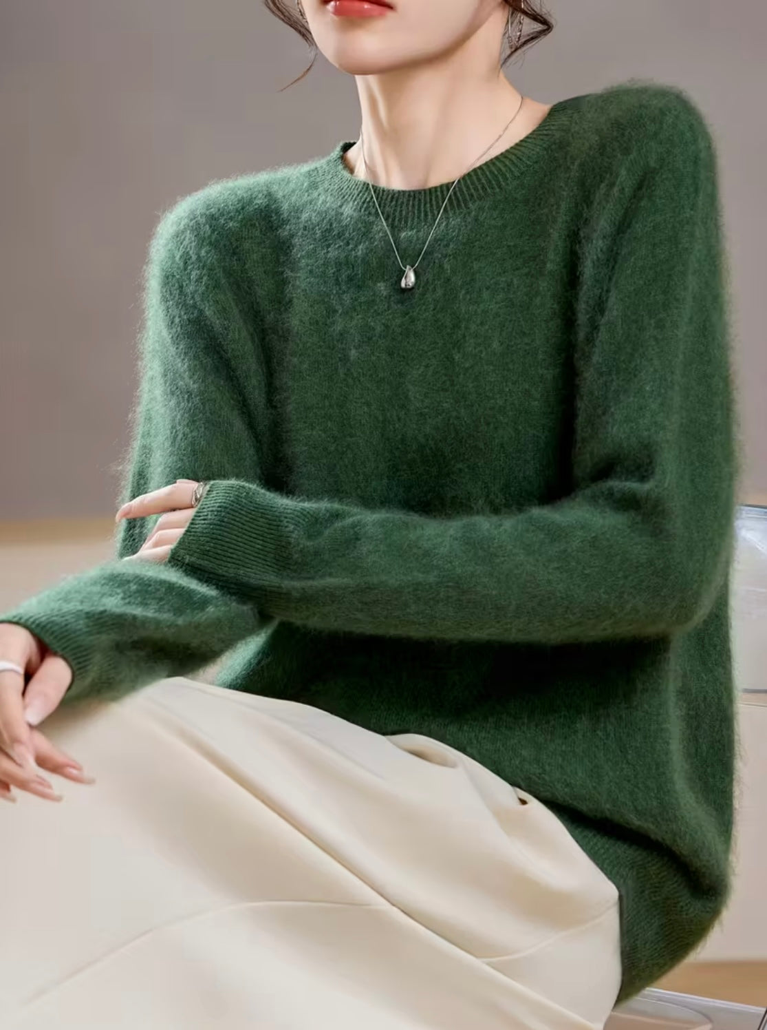 Cashmere Blend Crew-neck