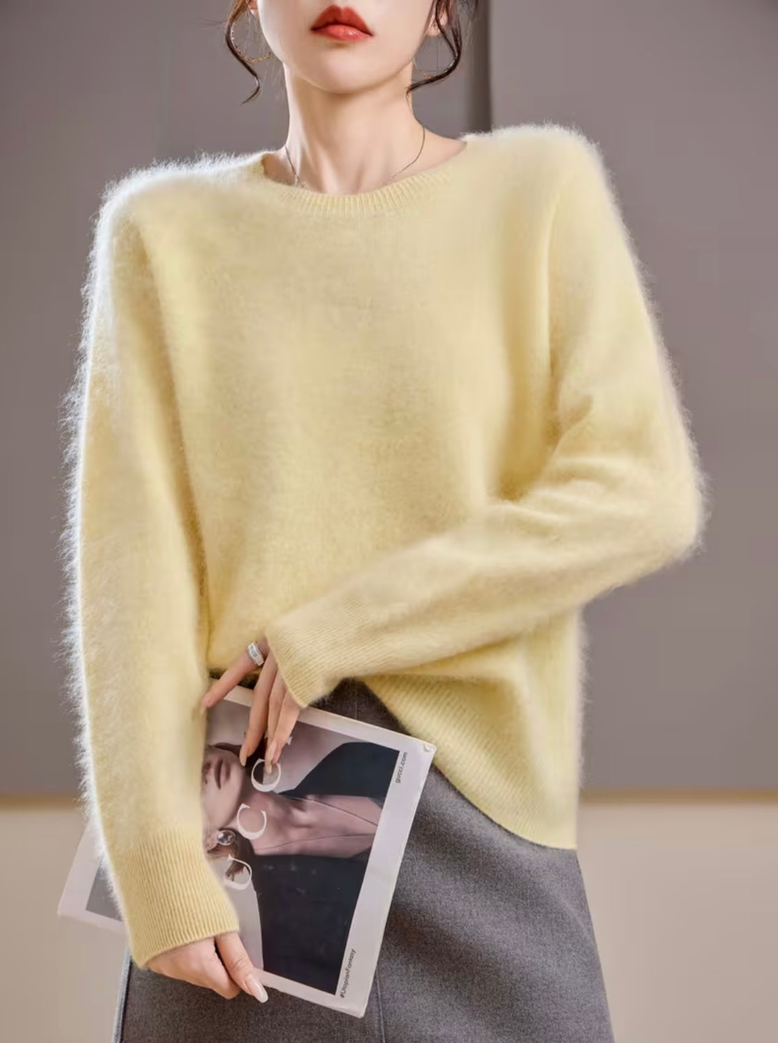 Cashmere Blend Crew-neck