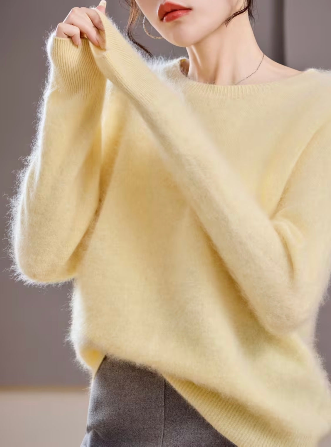 Cashmere Blend Crew-neck