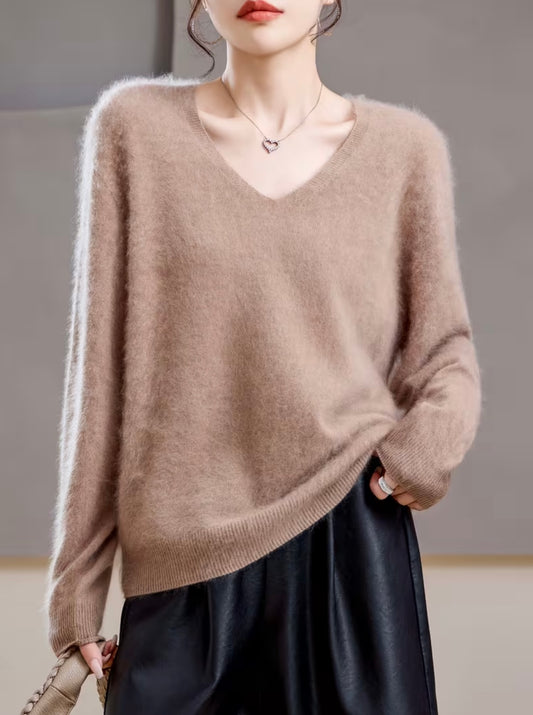 Cashmere Blend V-neck