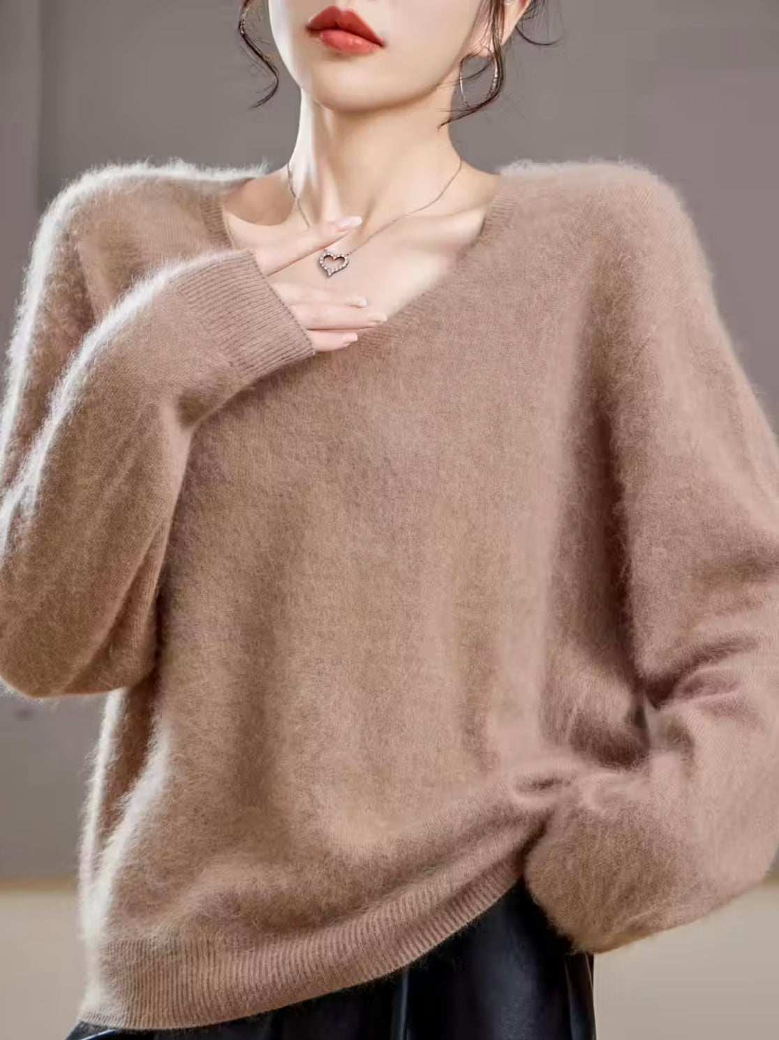 Cashmere Blend V-neck