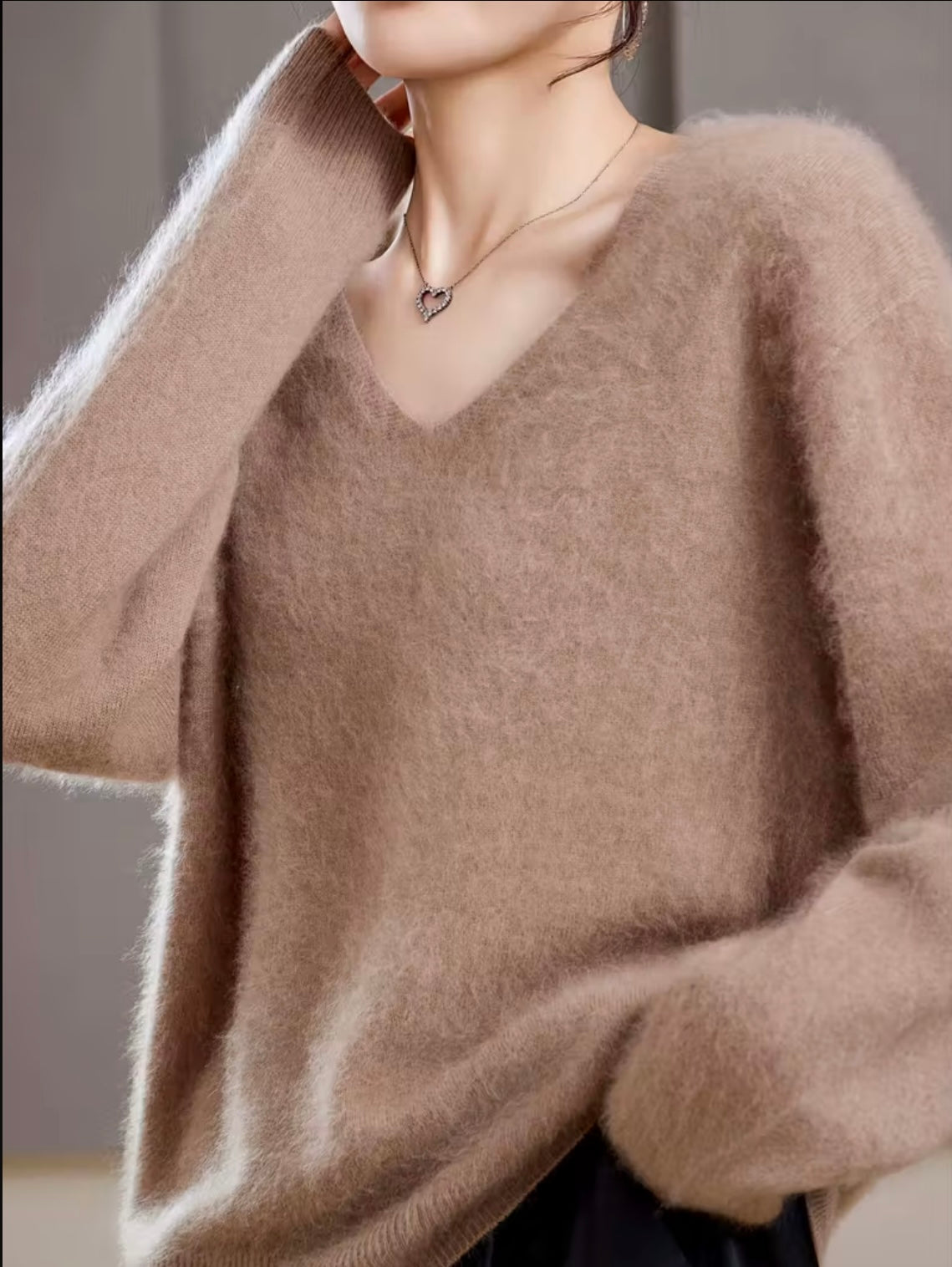 Cashmere Blend V-neck