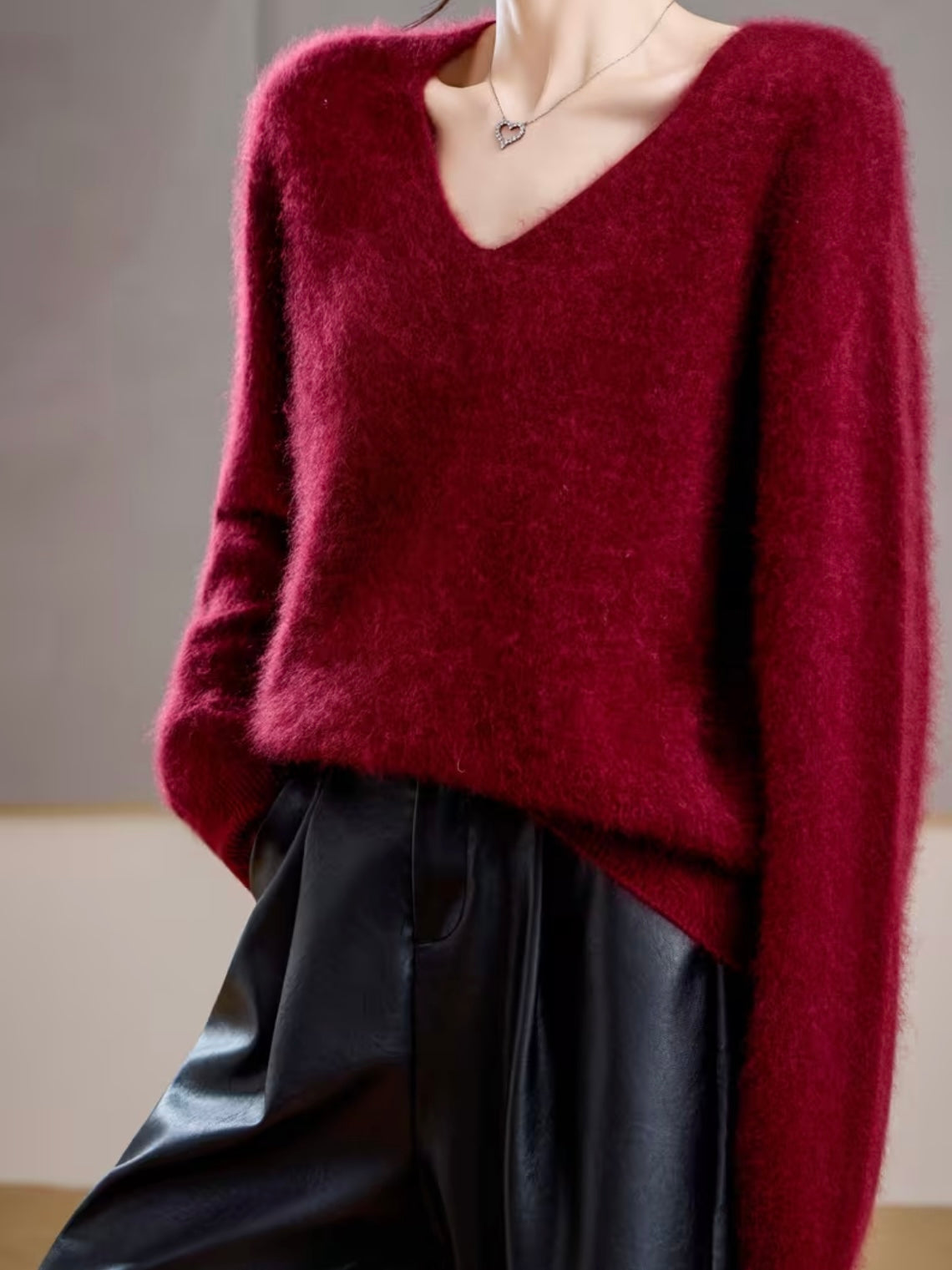 Cashmere Blend V-neck