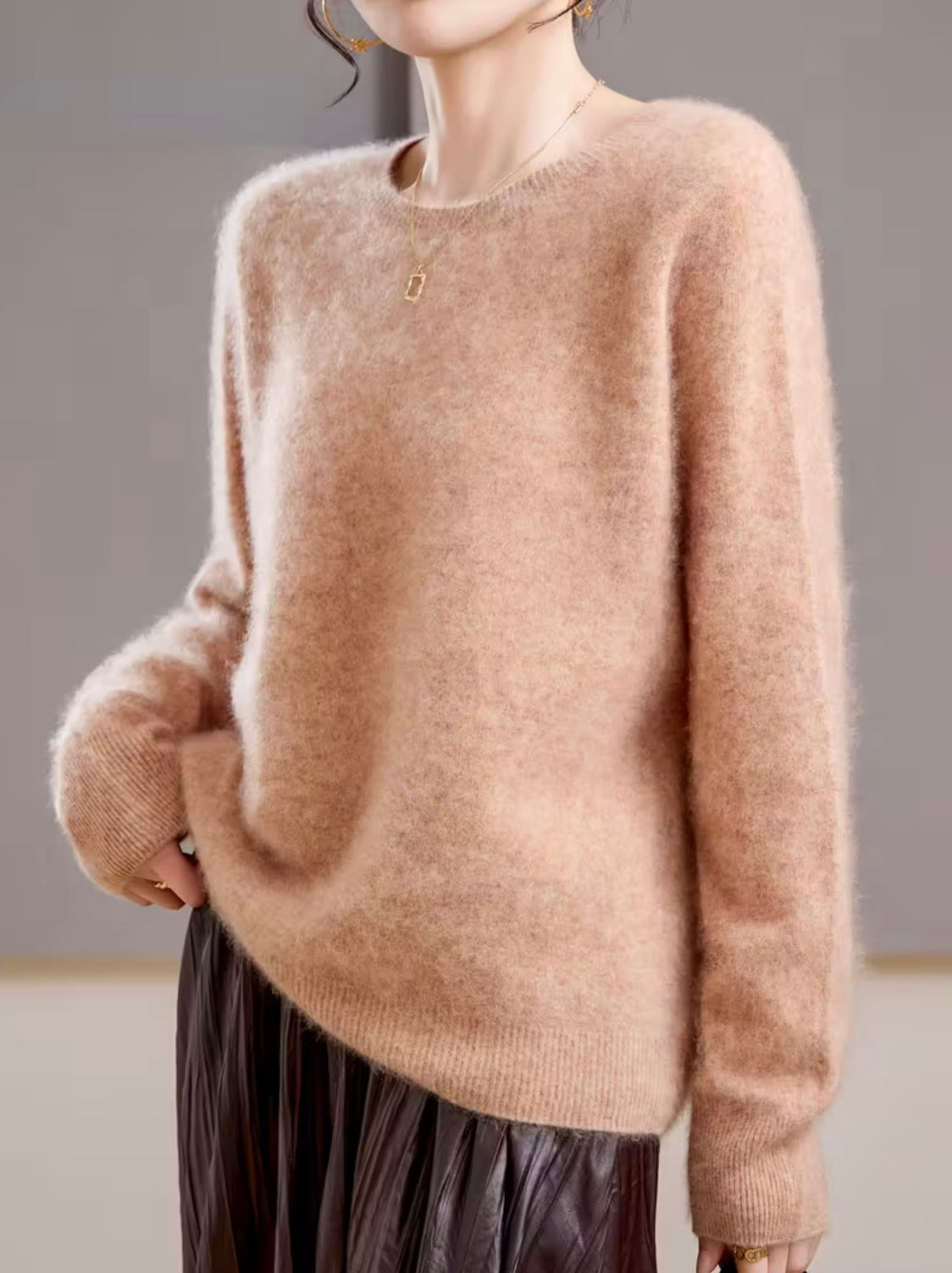 Cashmere Blend Crew-neck